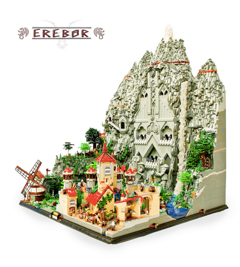 Illustration for article titled This 80,000-brick Lego kingdom from 'The Hobbit' will blow your mind